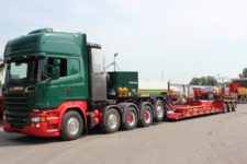 Scania-5-Achs-Sattelzugmaschine-Faymonville-Tiefbett-Kahl-Schwerlast-Moers-titel 5-axled-truck-tractor-scania-kahl