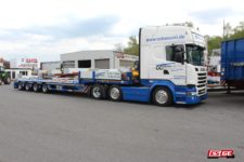 CC Bäuml-Faymonville-4-Achs-Satteltieflader-Scania-Sattelzugmaschine