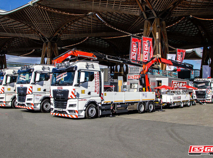 IAA Transportation Review ES-GE Nutzfahrzeuge Messestand im Freigelände Hannover Messe