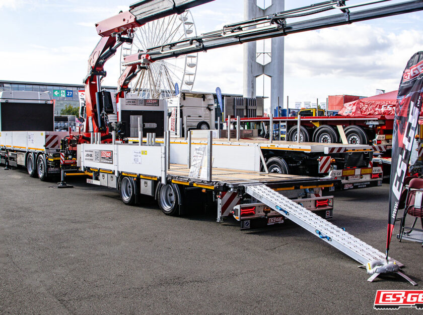 IAA Transportation Review ES-GE Nutzfahrzeuge Messestand im Freigelände Hannover Messe
