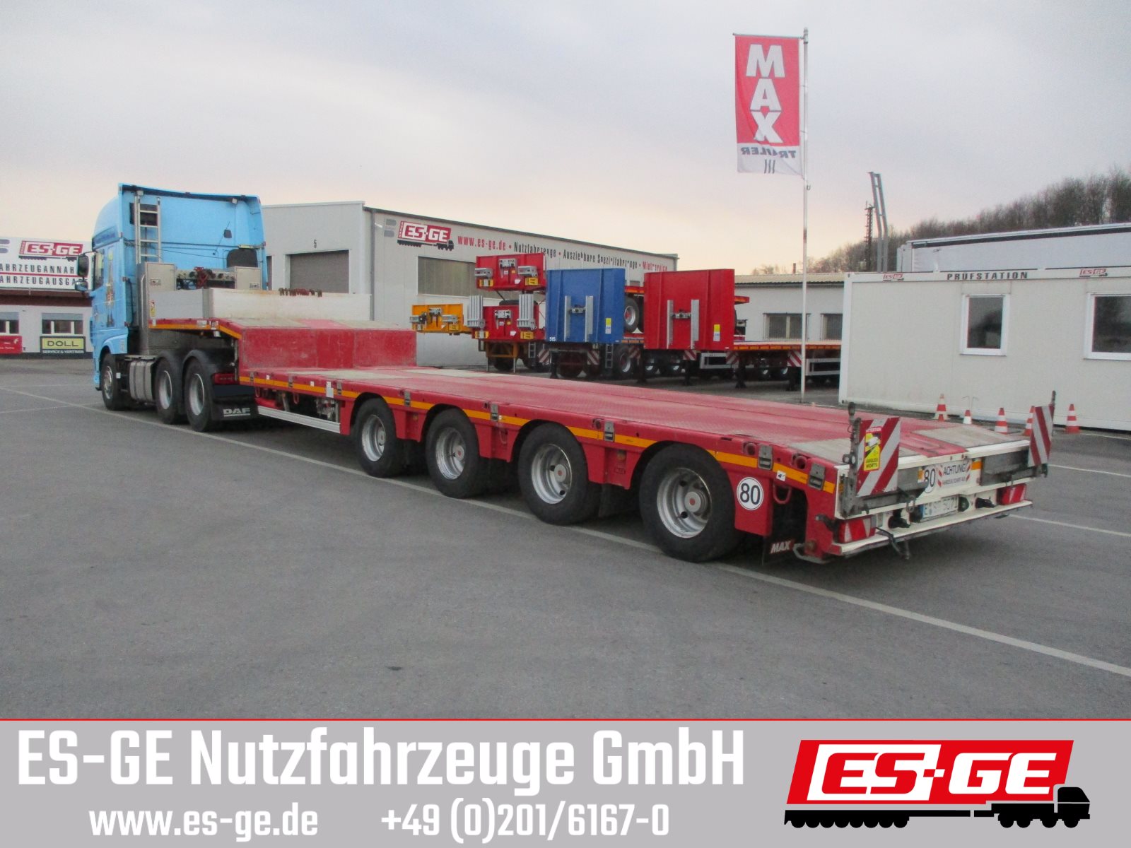 MAX Trailer MAX Trailer MAX110 Semi-Tieflader