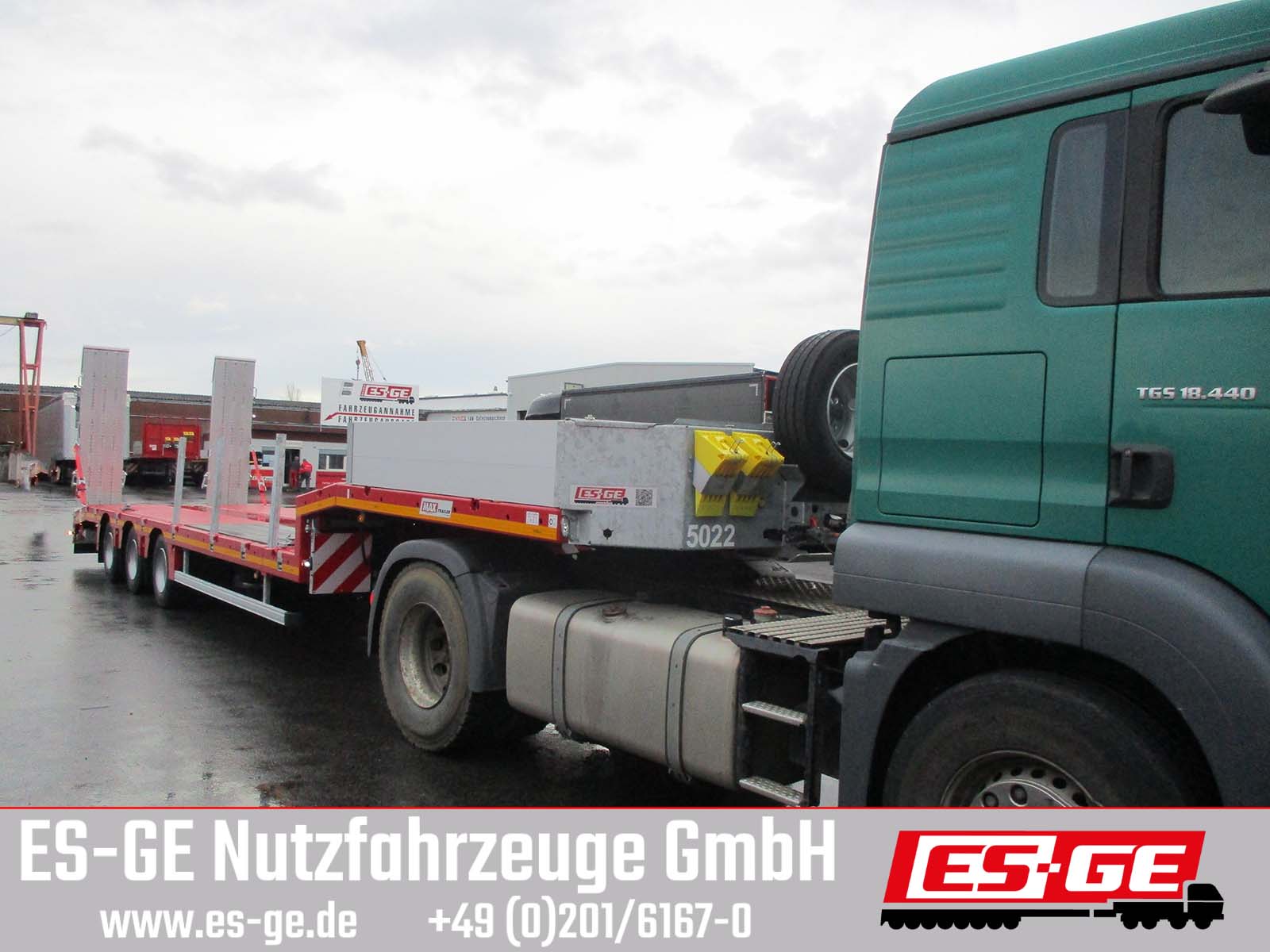 MAX Trailer MAX100 Semi-Tieflader