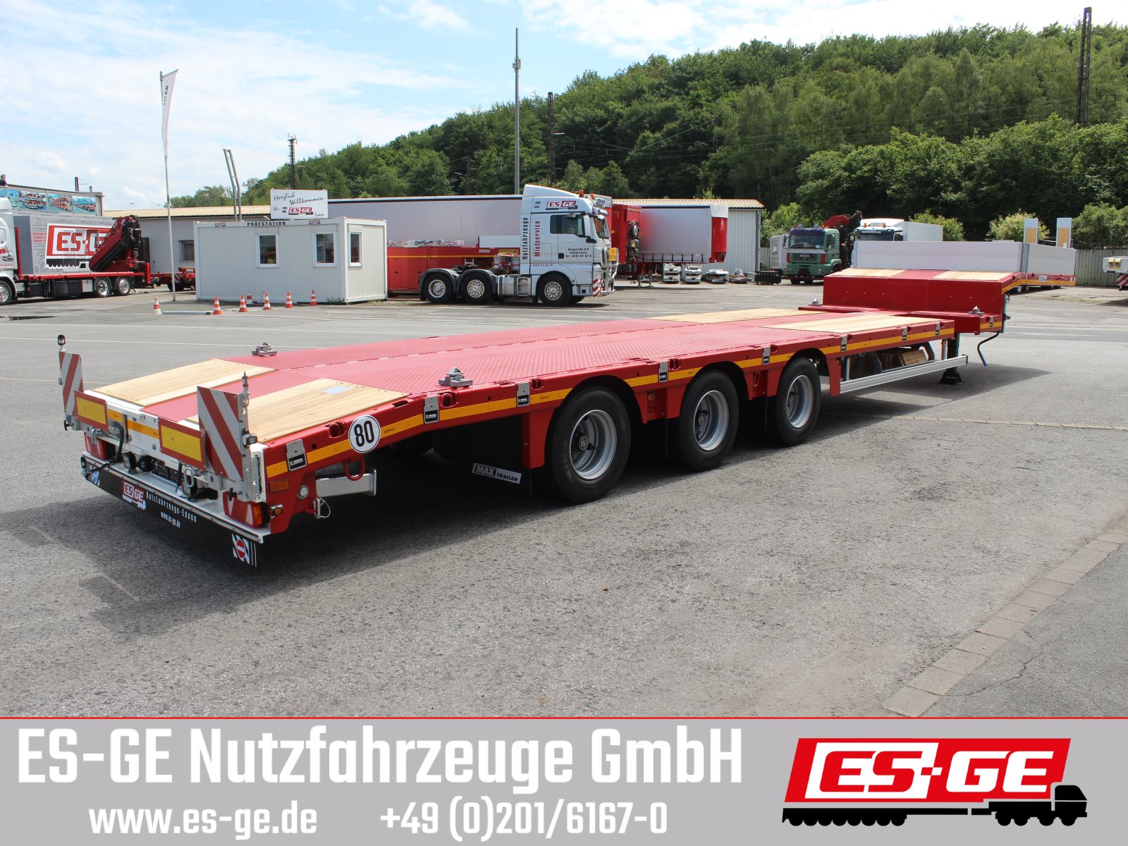 MAX Trailer MAX100 Semi-Tieflader