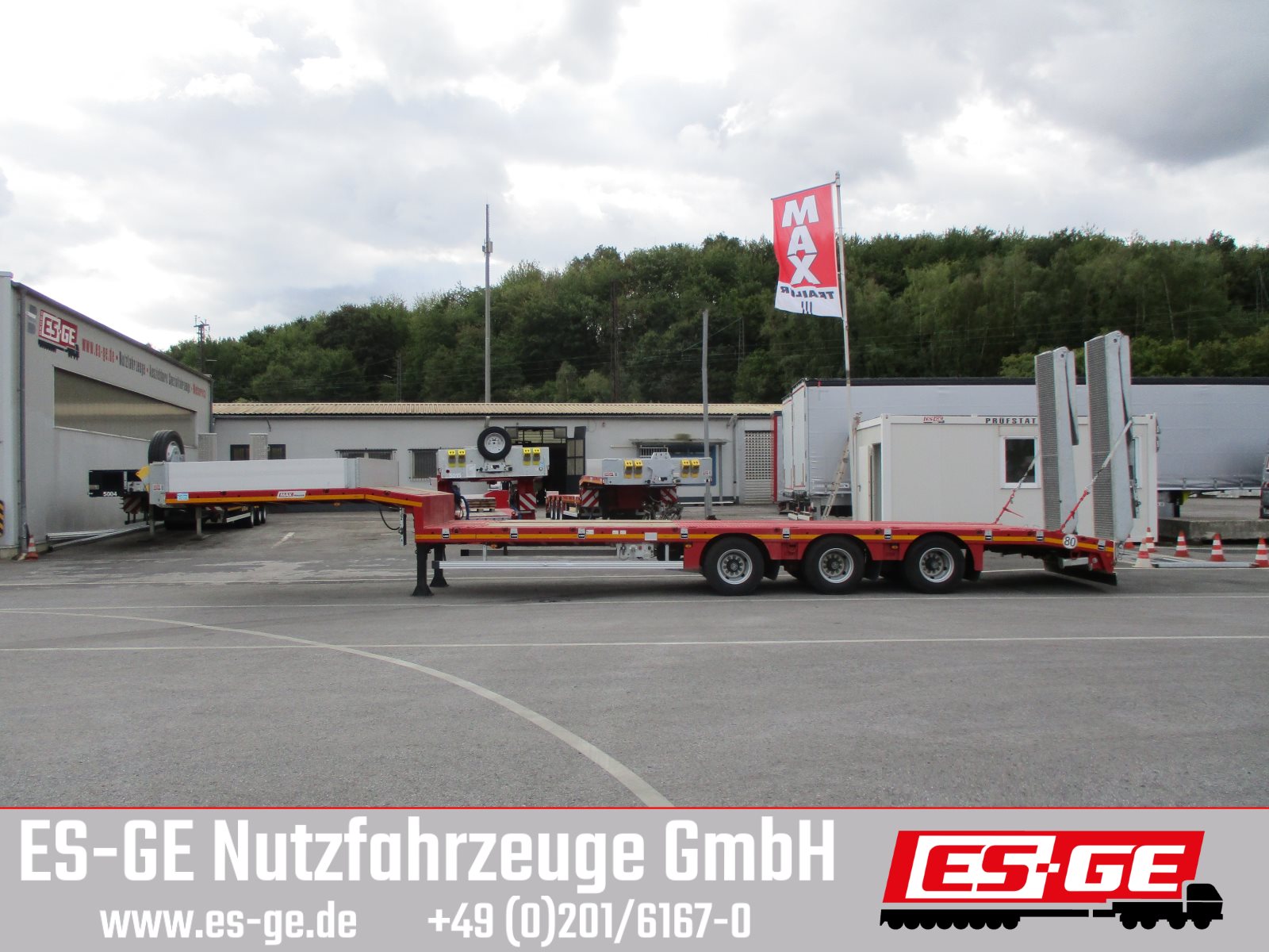 MAX Trailer MAX100 Semi-Tieflader