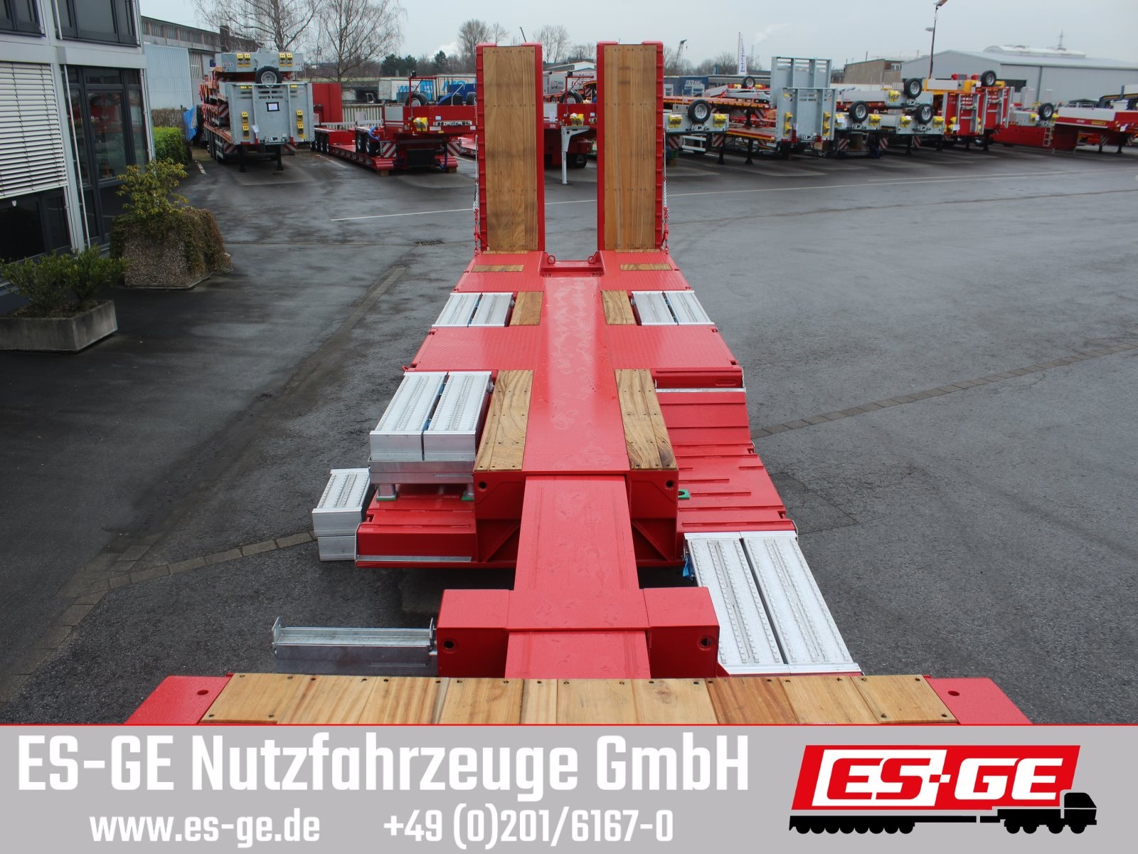 Faymonville Multimax Satteltieflader, Radmulden