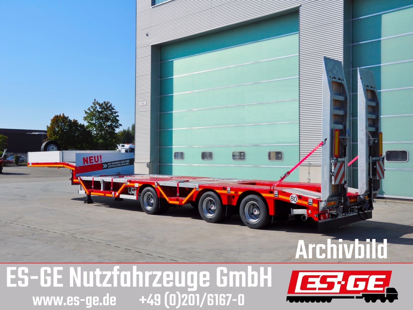 MAX Trailer MAX Trailer MAX100 Semi-Tieflader Radmulden