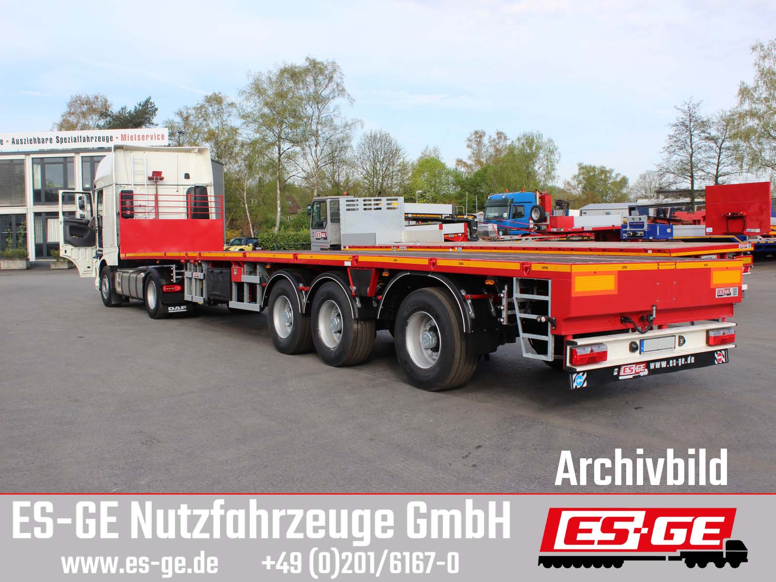 ES-GE 3-Achs-Sattelauflieger - teleskopierbar