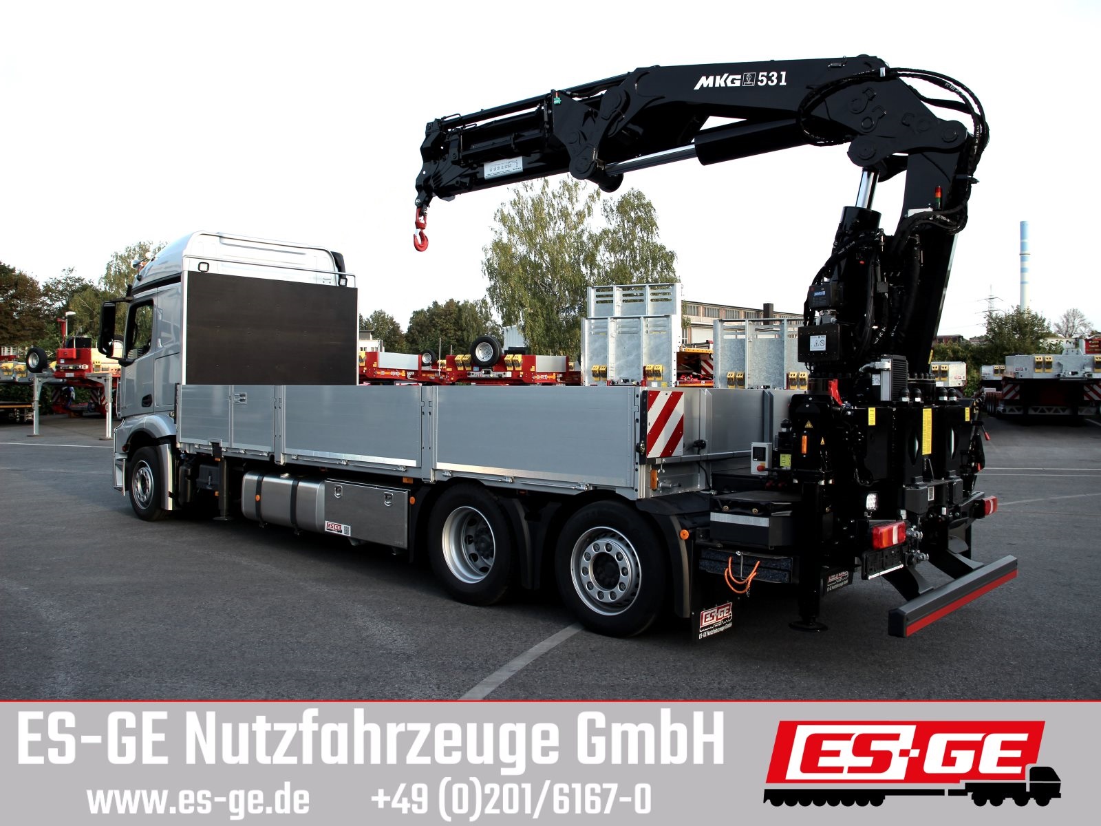 Mercedes-Benz 2546 L 6X2 ACTROS, Pritsche, MKG-Ladekran HLK 531