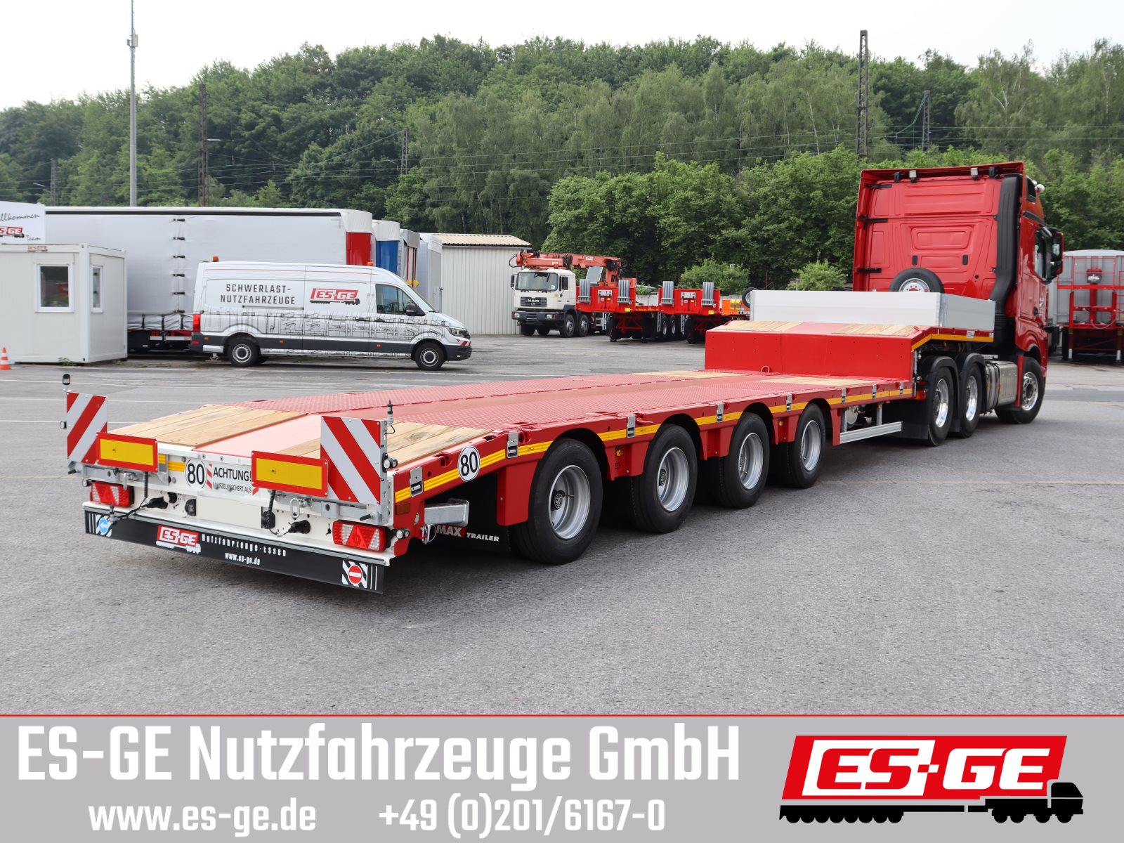 MAX Trailer MAX Trailer MAX110 Semi-Tieflader