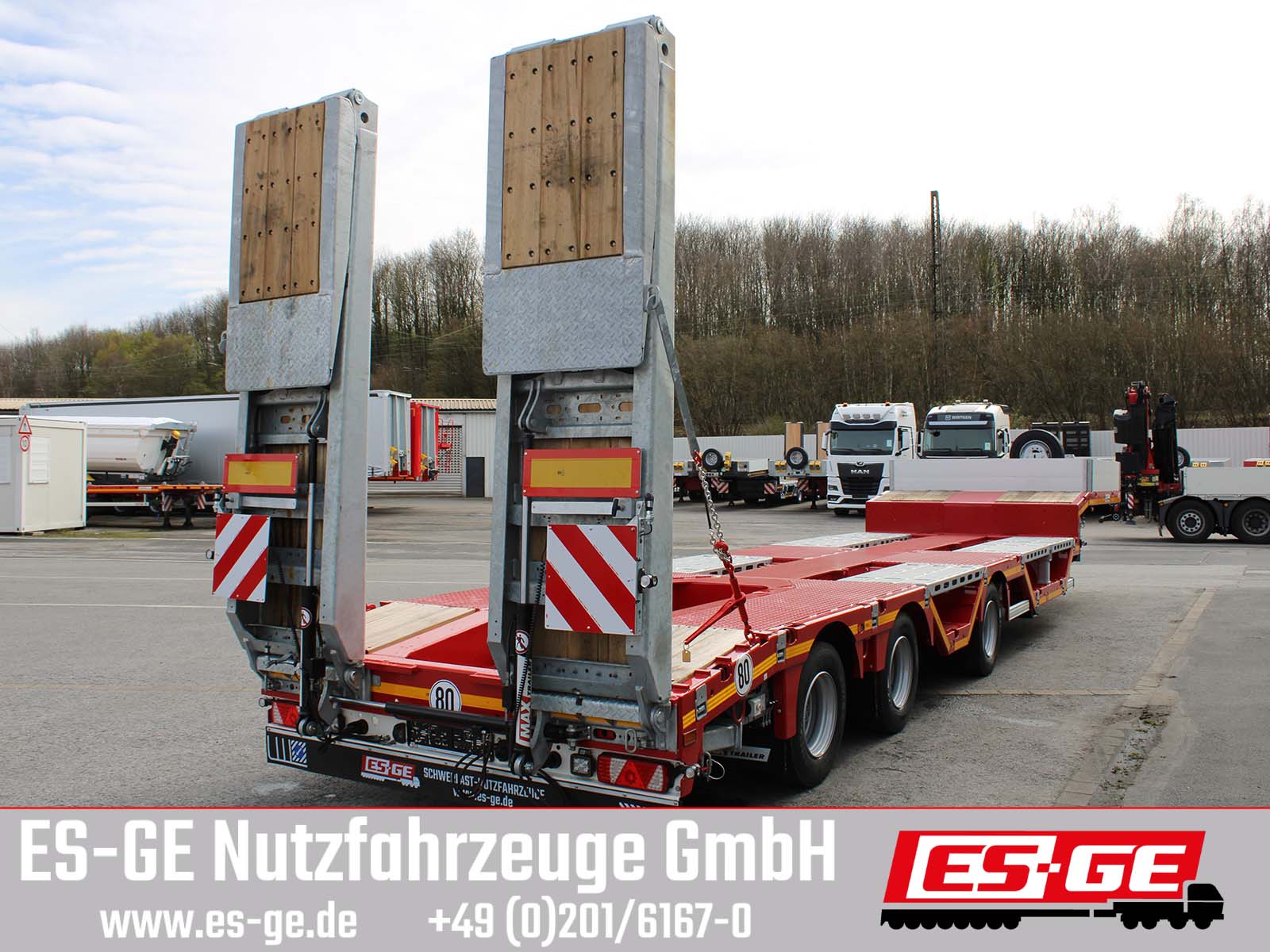 MAX Trailer MAX Trailer MAX100 Semi-Tieflader Radmulden