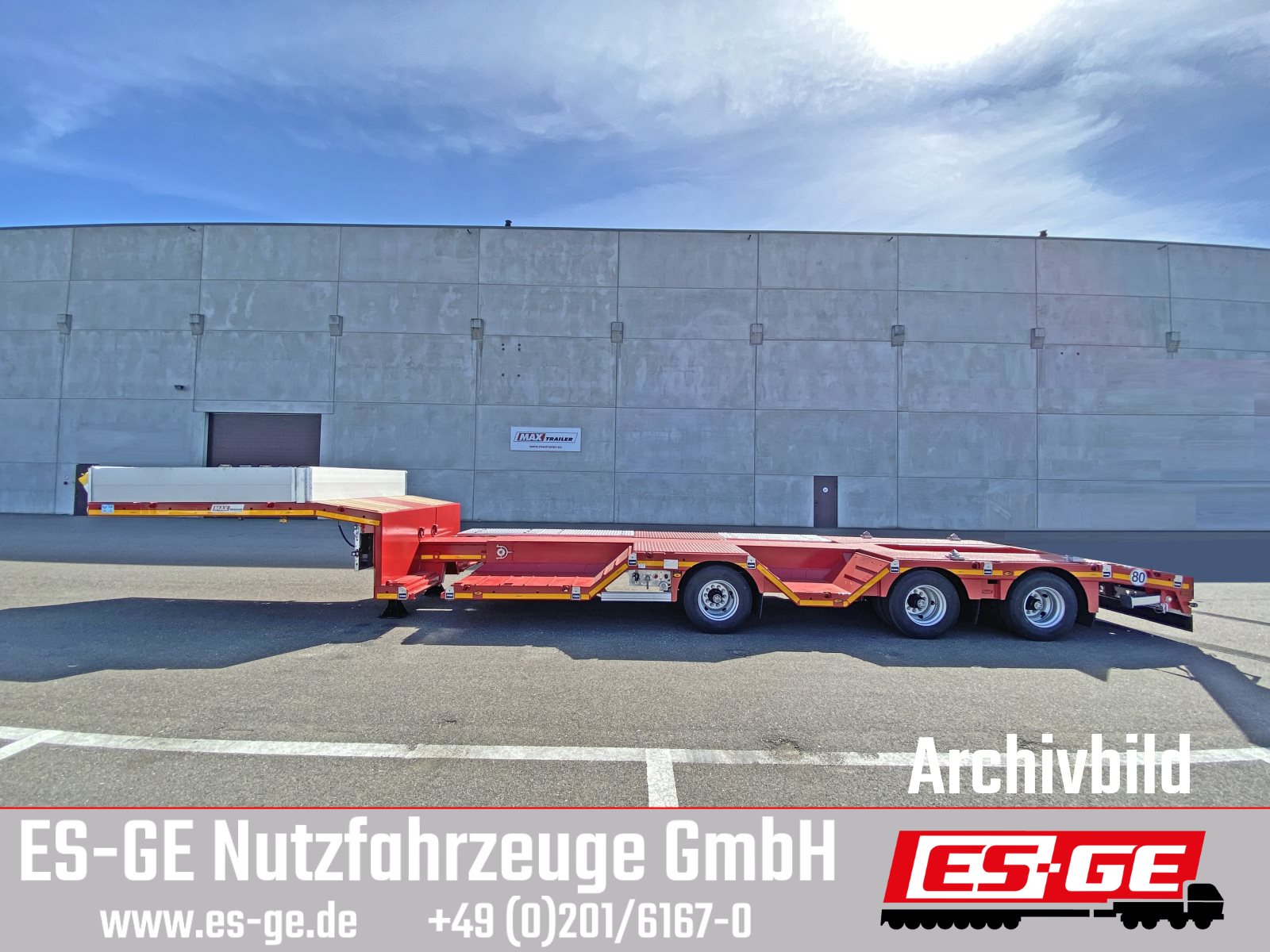 MAX Trailer MAX Trailer MAX100 Semi-Tieflader Radmulden