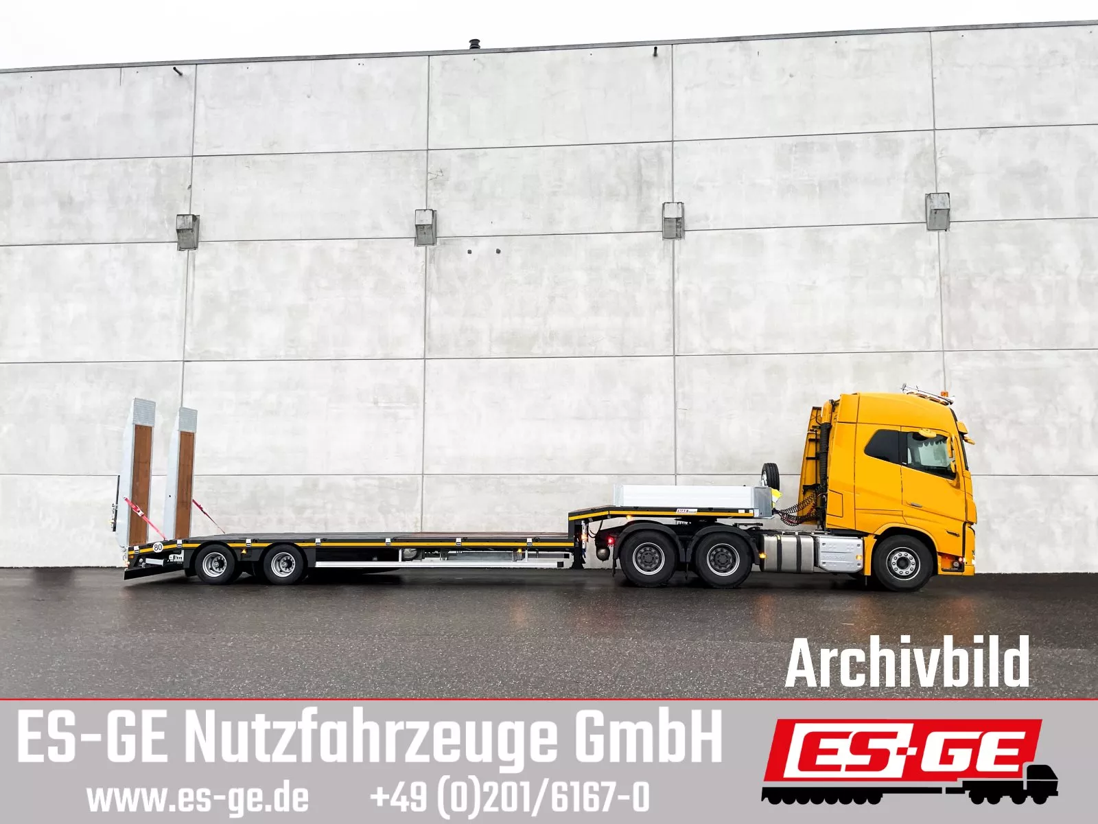 MAX Trailer - MAX100 Semi-Tieflader