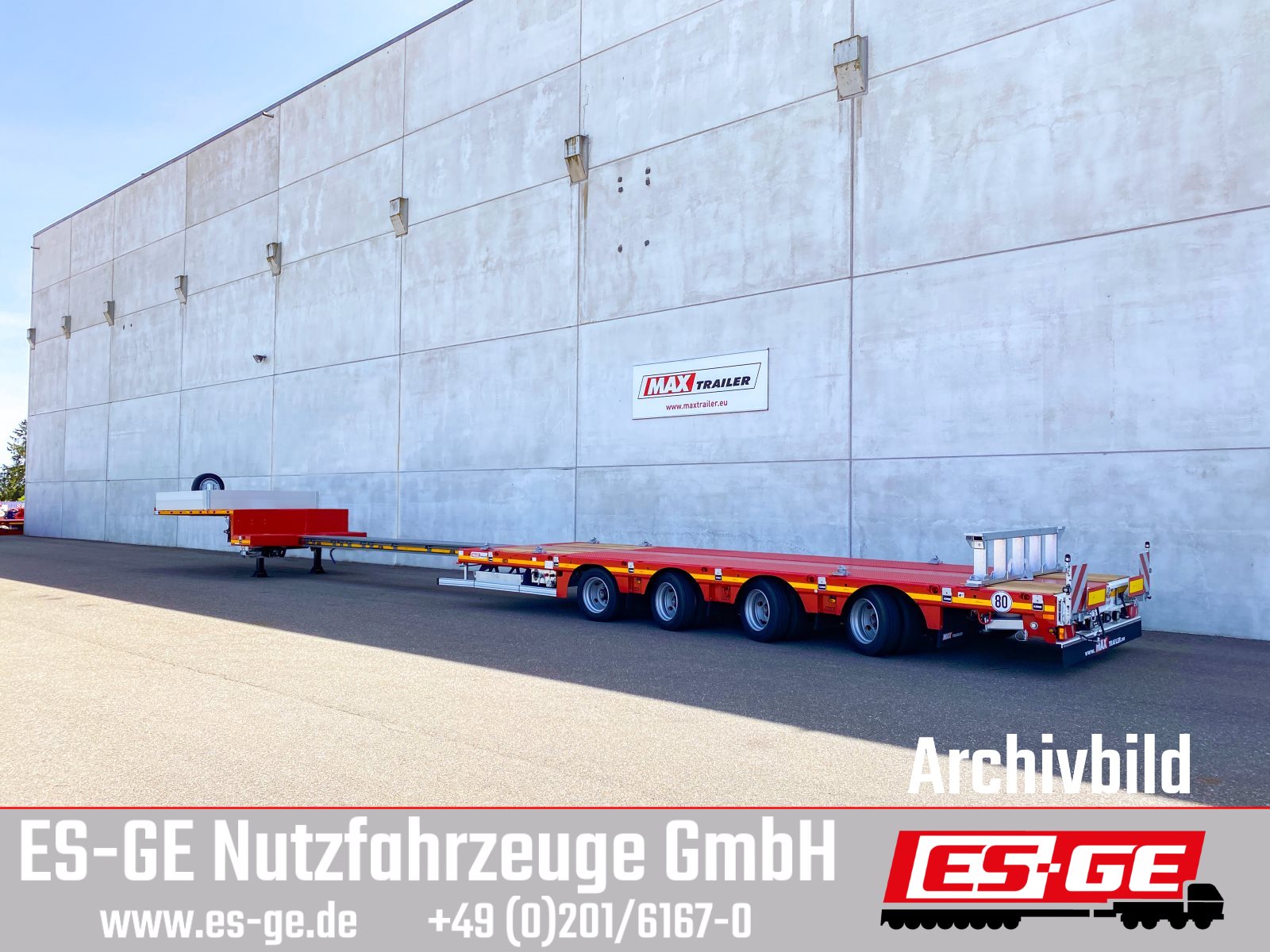 MAX Trailer MAX Trailer MAX110 Semi-Tieflader