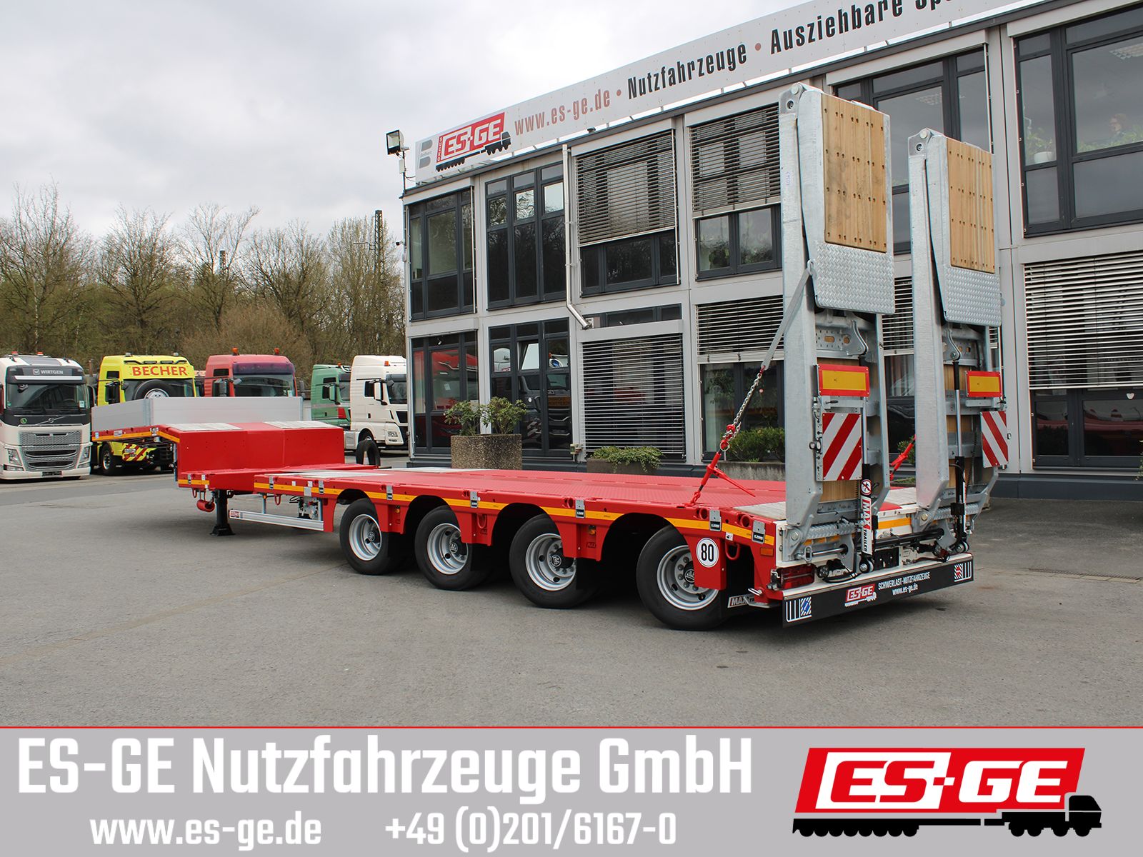 MAX Trailer MAX Trailer MAX110 Semi-Tieflader