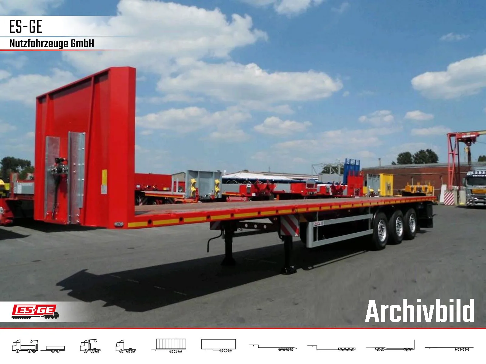 ES-GE - 3-Achs Sattelanhänger - Rungen + CV
