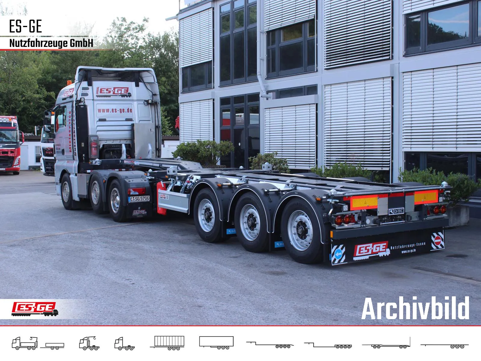 D-TEC - 3-Achs-Containerchassis Multi