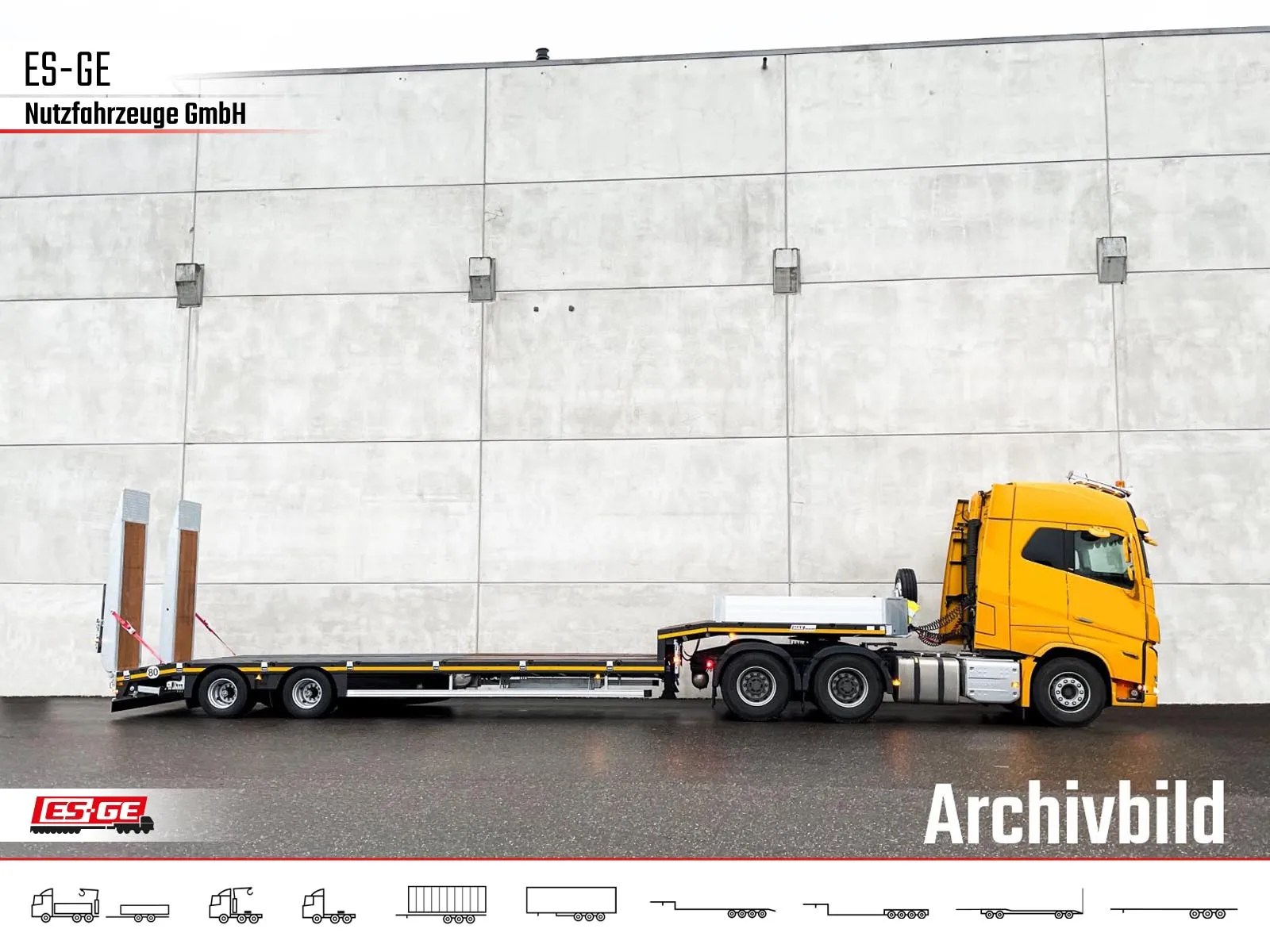 MAX Trailer - Semi-Tieflader 1tlg. Rampen