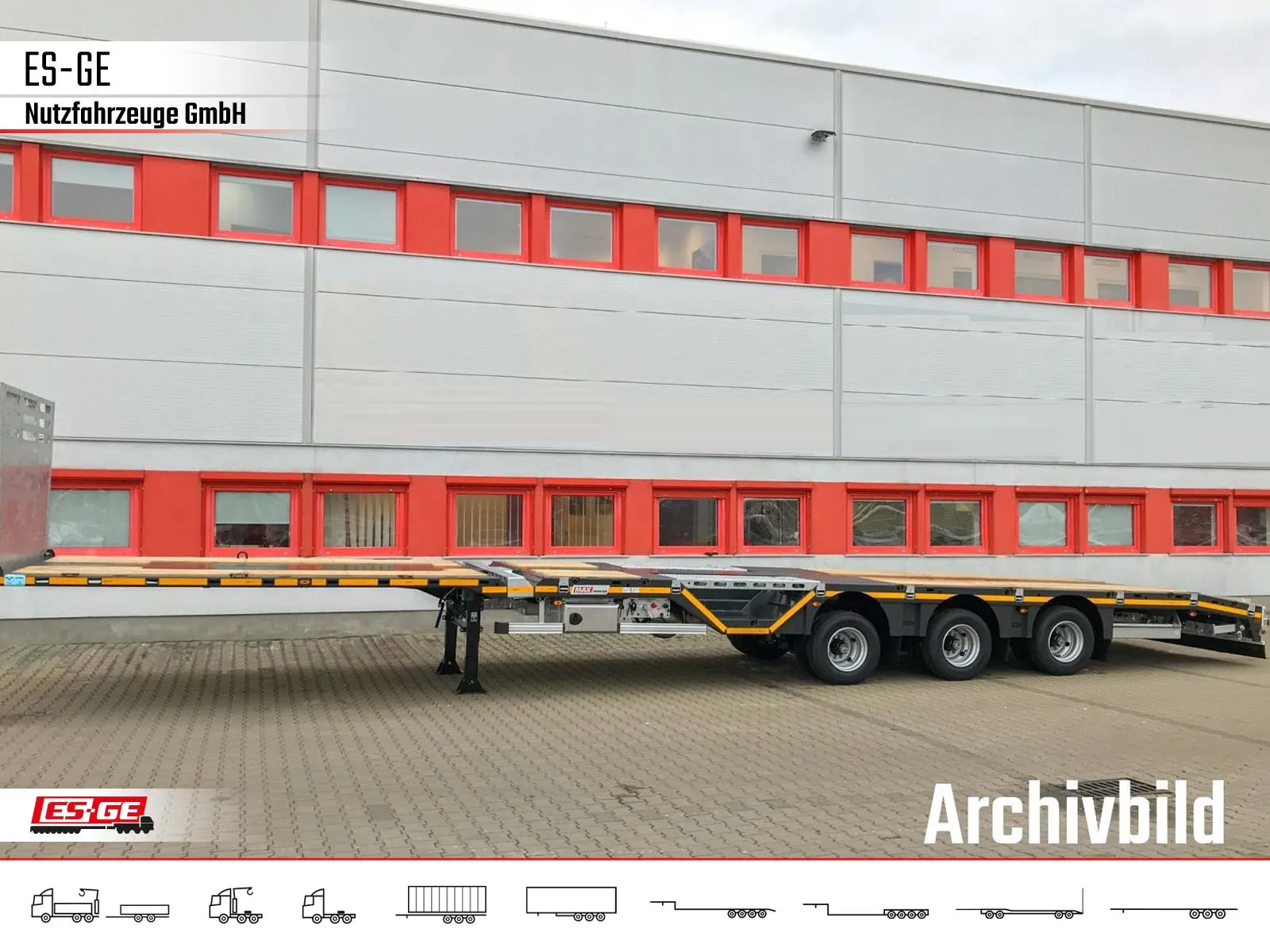 MAX Trailer - Telesattel Megatrailer - Radmulden