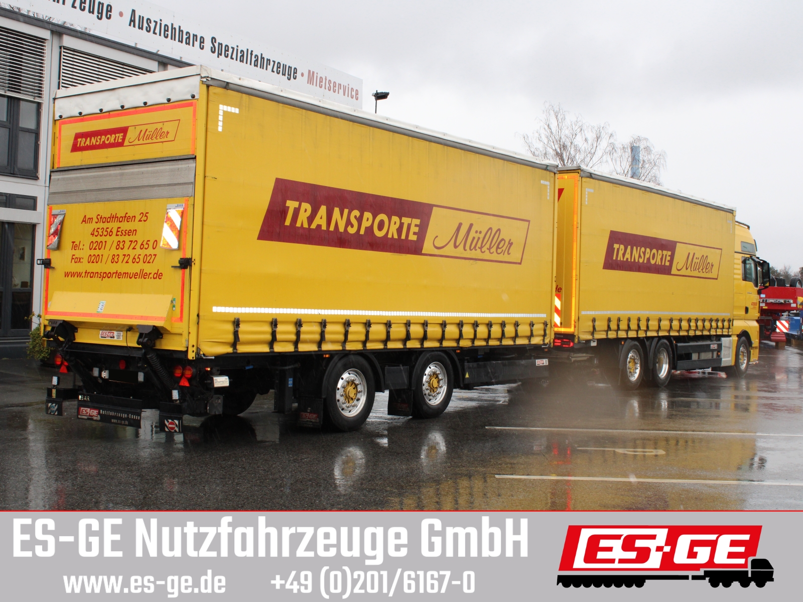 MAN TGX 26440, Krone Anhänger LBW Bär