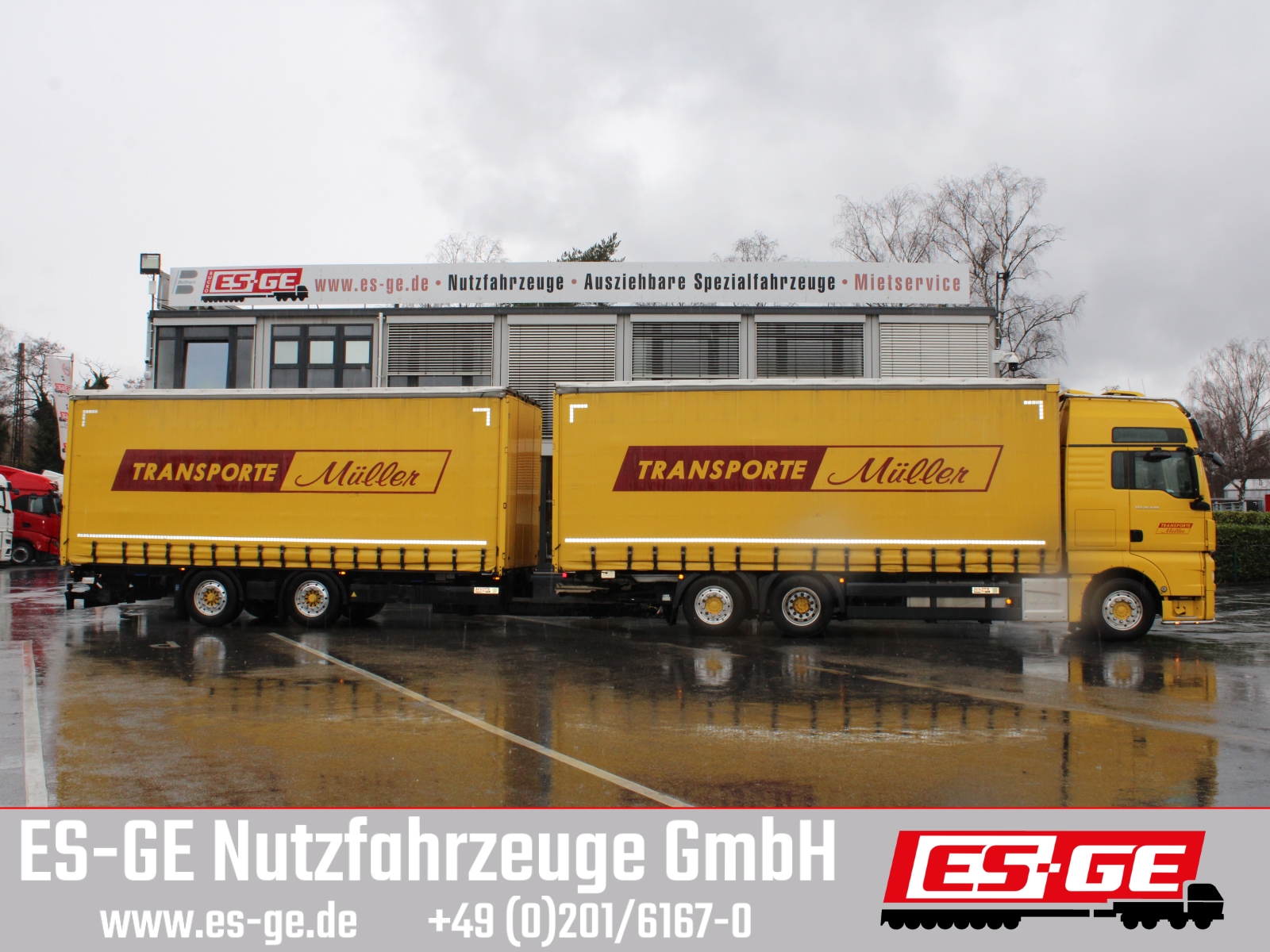 MAN TGX 26440, Krone Anhänger LBW Bär